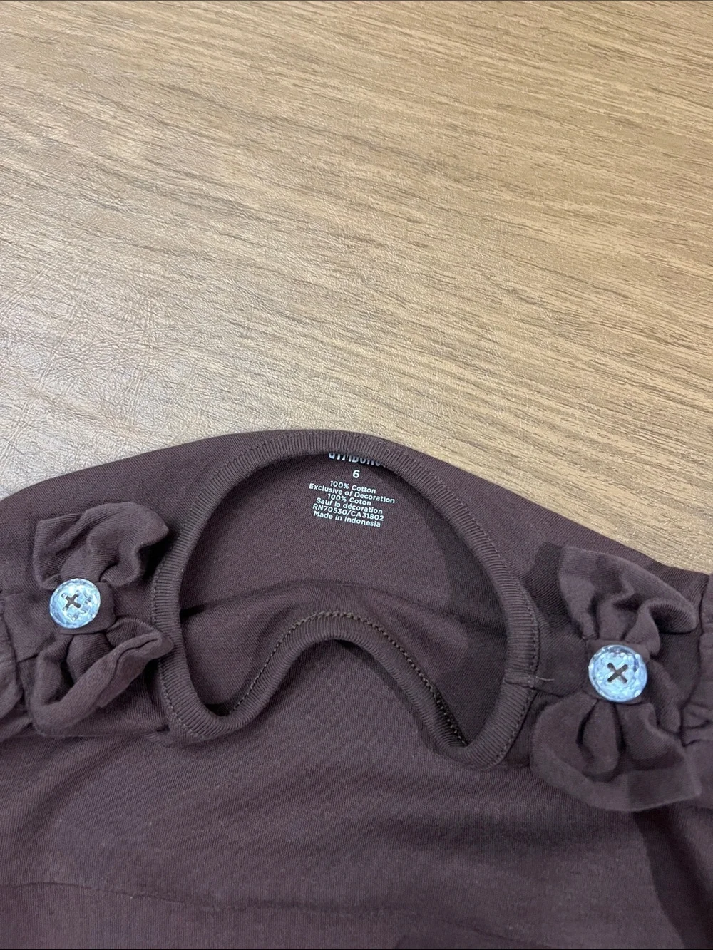 Vintage Gymboree girls top Paris embroidered size 6